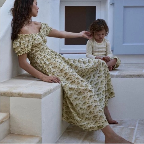 Doen Ashlynn Dress in Citron Rosier Floral - Picture 4 of 8